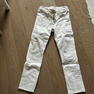 Only worn a couple times! Off white with a slight crop. High waisted.